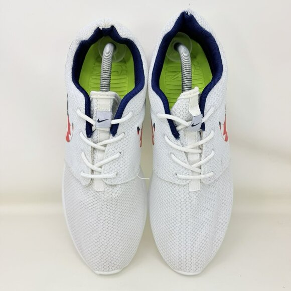 Nike Roshe Run 4th Of July Running Shoes White Red Blue Men’s Size 9.5 - Picture 5 of 7